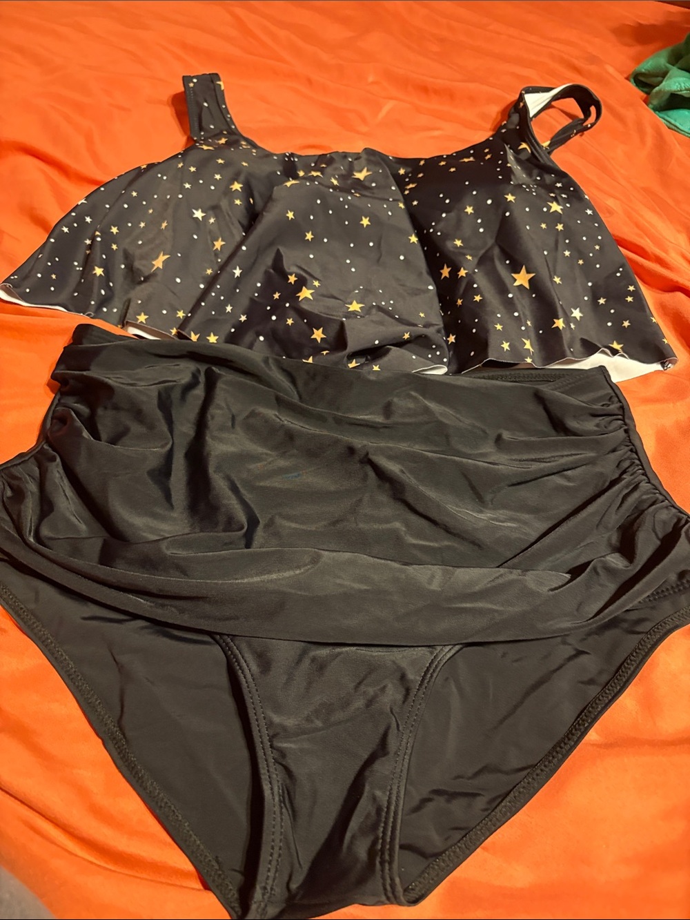 Women’s Black Star Print Two-Piece